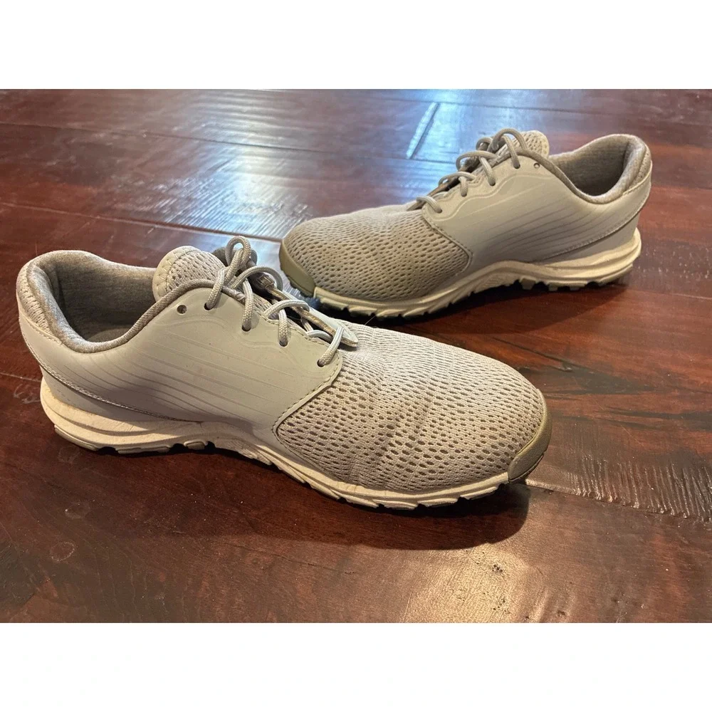New Balance Minimus Golf Shoes Womens 7 Grey NBGW1007 Spikeless Mesh Athletic